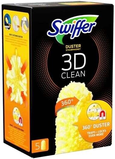 Čistič prachovky Swiffer Duster Clean 3D, 20 kusů (4x5 kusů
