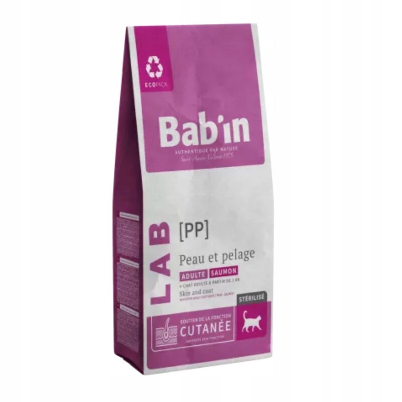 Bab'in Lab Skin & Coat – kůže a srst pro kočky 3 kg