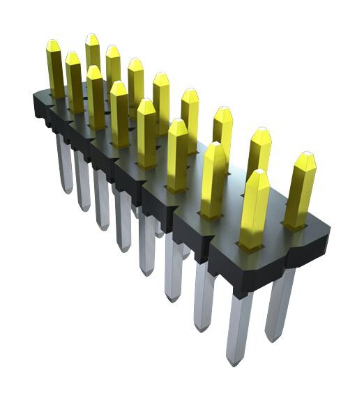 Samtec Mtlw-103-07-G-S-230 Conn, Header, 3Pos, 1Row, 2.54Mm