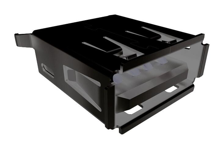 Samtec Usb-B-S-F-B-Th Usb Conn, 2.0 Type B, R/a Rcpt, 4Pos, Th