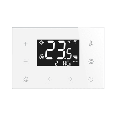 WiFi skleněný zónový termostat INELS Elko EP RFTC-7/W 9417 bílý