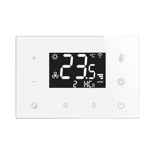 WiFi skleněný zónový termostat s vestavěným relé INELS Elko EP RFTC-6/W 9484 bílý