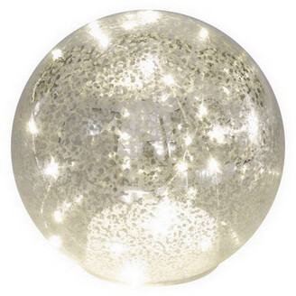 LED vánoční skleněná koule 15cm EMOS DCLW35 vnitrní použití teplá bílá 3xAA časovač
