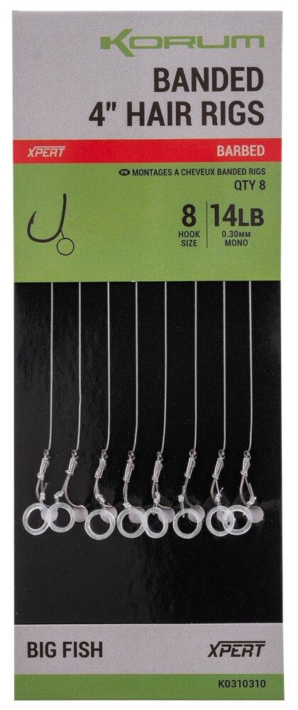 Korum Hotové návazce Banded Hair Rigs 4