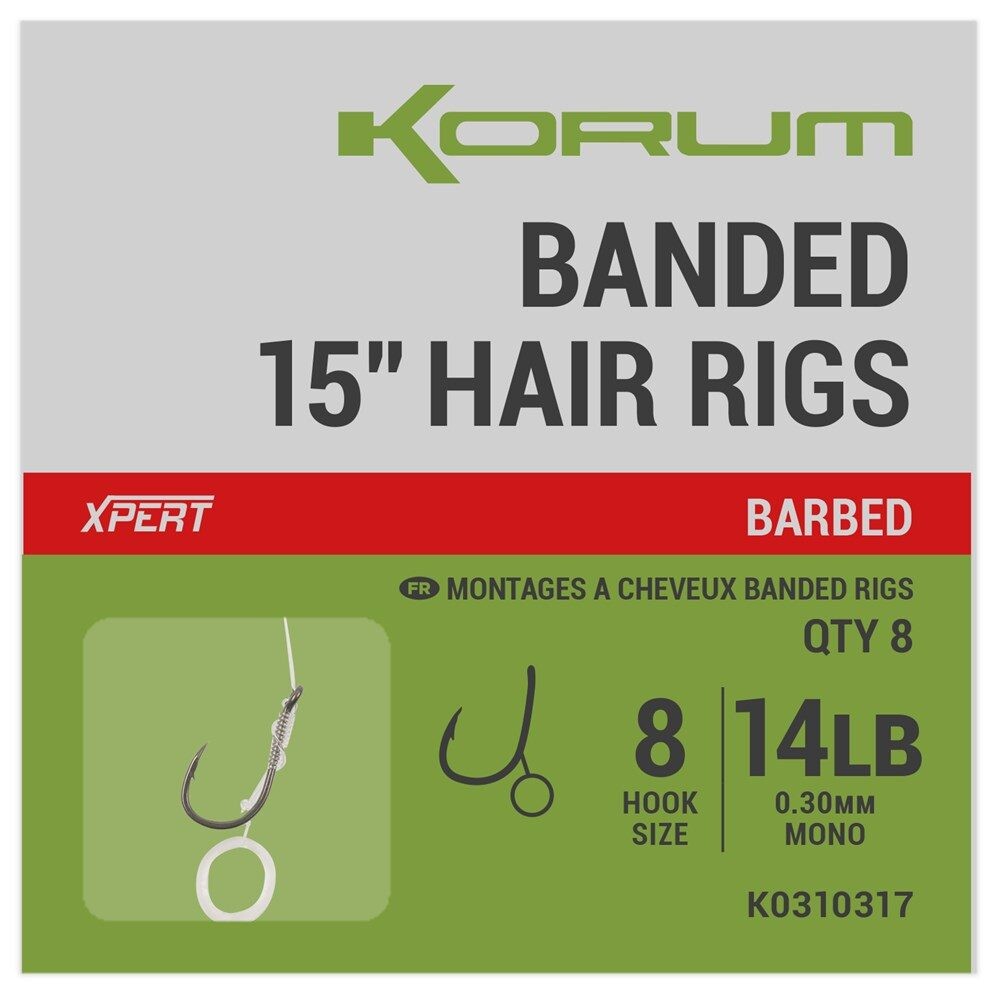 Korum Hotové návazce Banded Hair Rigs 15