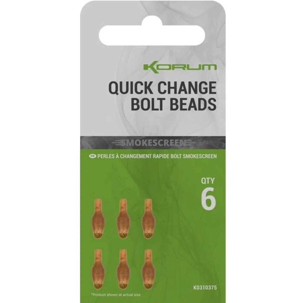 Korum Rychlovýměnný korálek Smokescreen Quick Change Bolt Beads 6ks