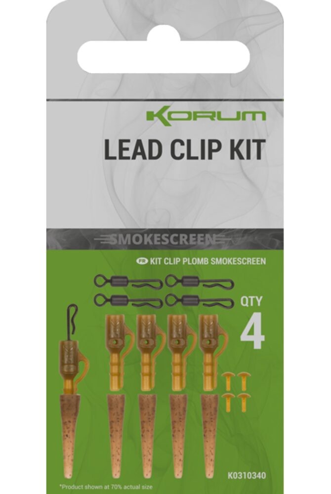 Korum Závěsky Smokescreen Lead Clip Kit 4ks