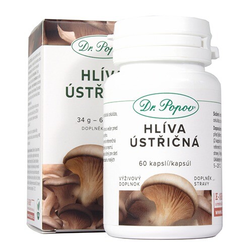 Hlíva ústřičná , 60 kapslí Dr. Popov