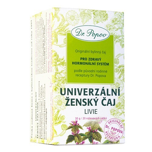 Univerzální ženský čaj Livie, porcovaný čaj, 30 g Dr. Popov