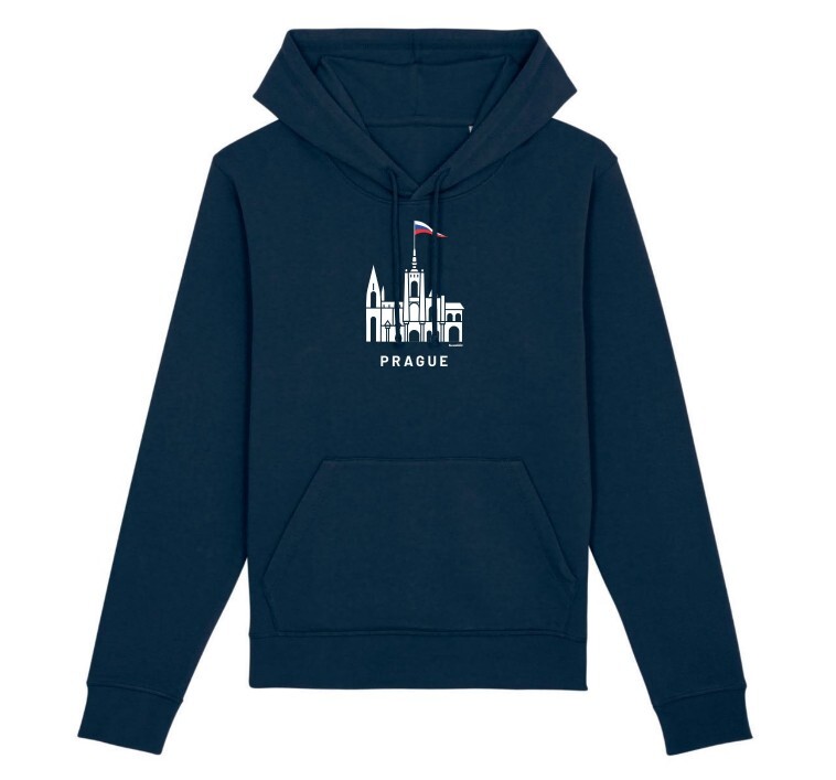 Mikina Pražský hrad modrá