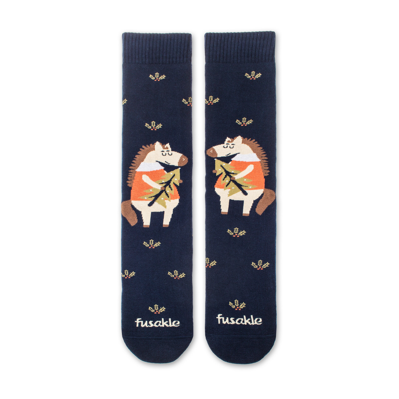 Ponožky Froté Vánoční kůň