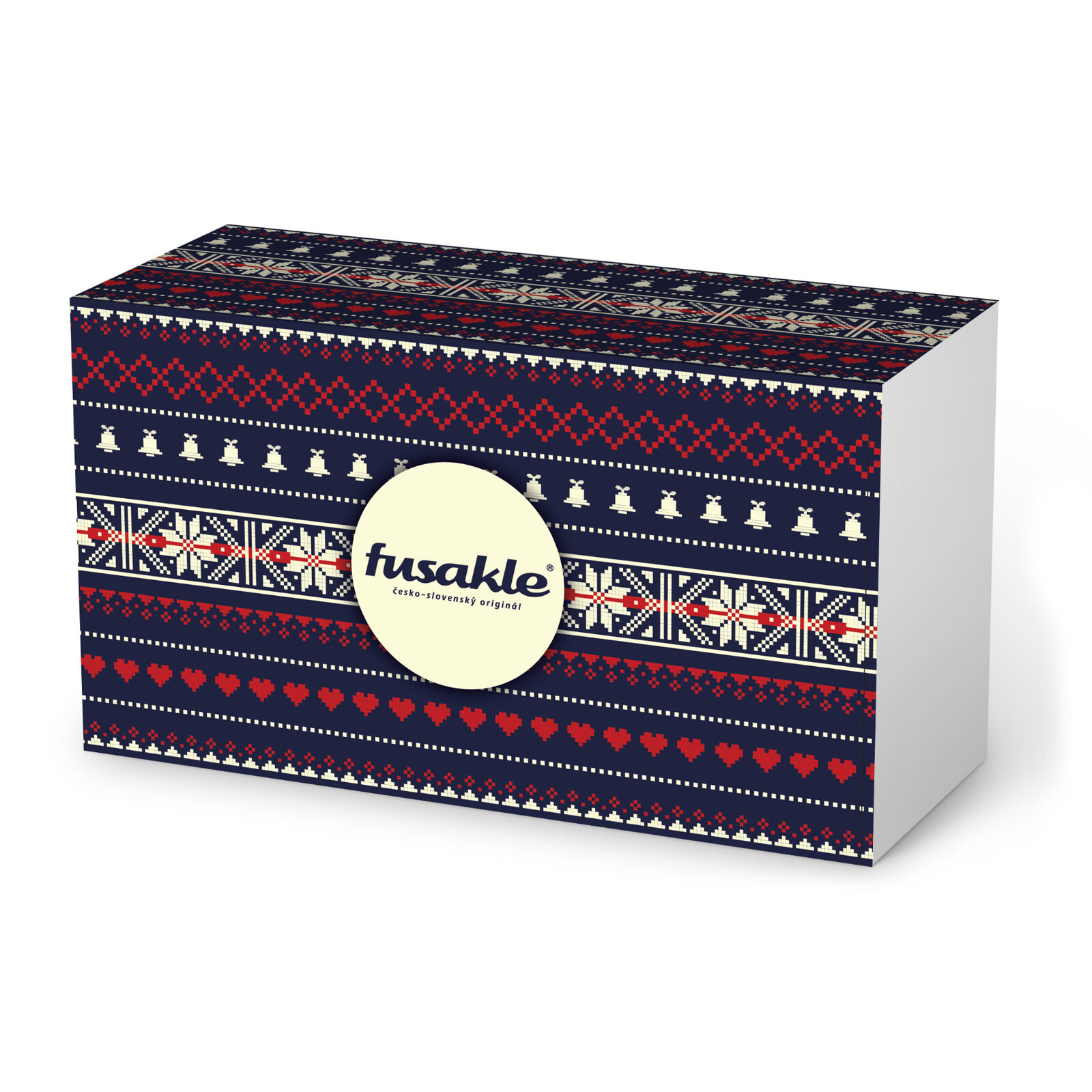 Krabička Vánoční výšivka