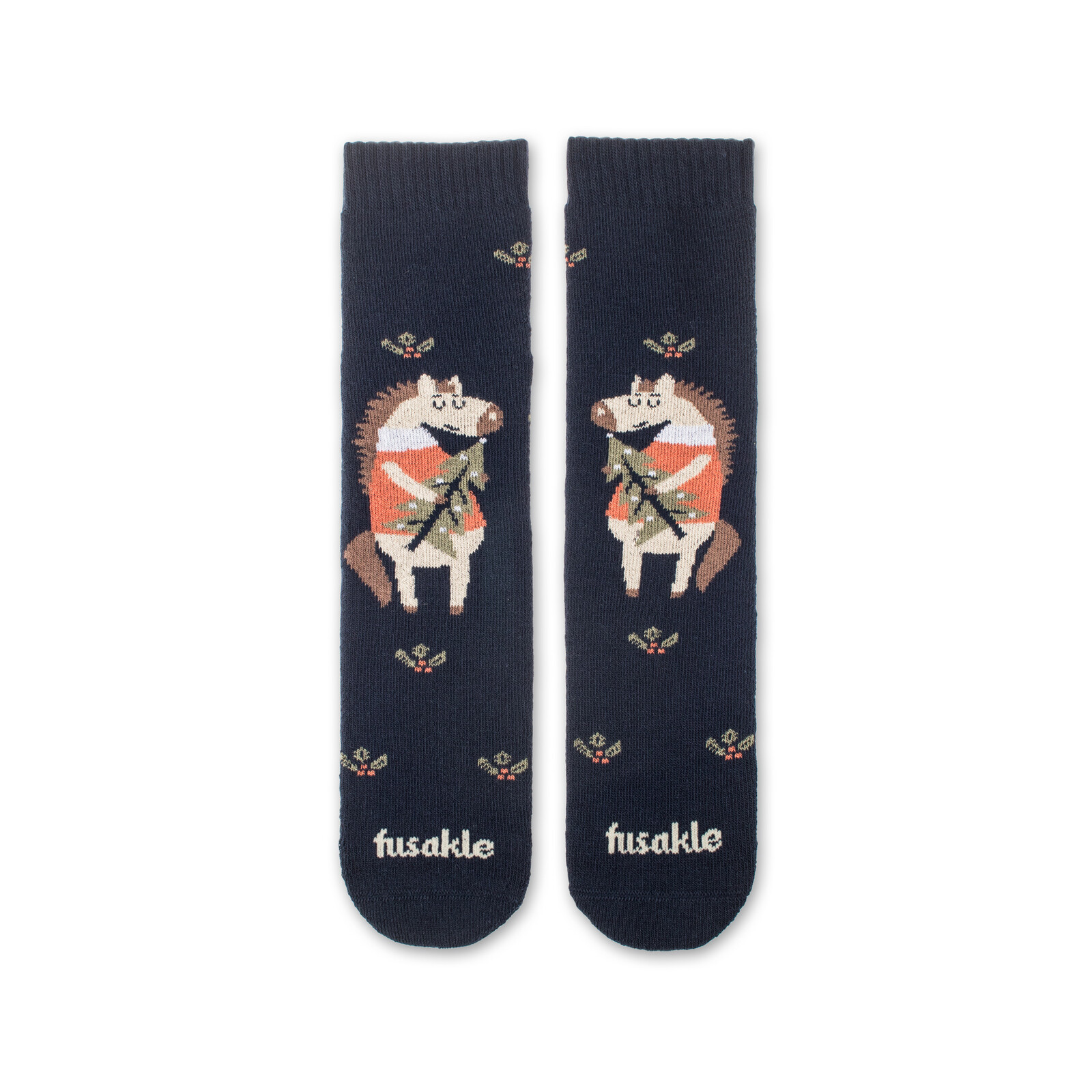 Dětské ponožky Froté Vánoční kůň