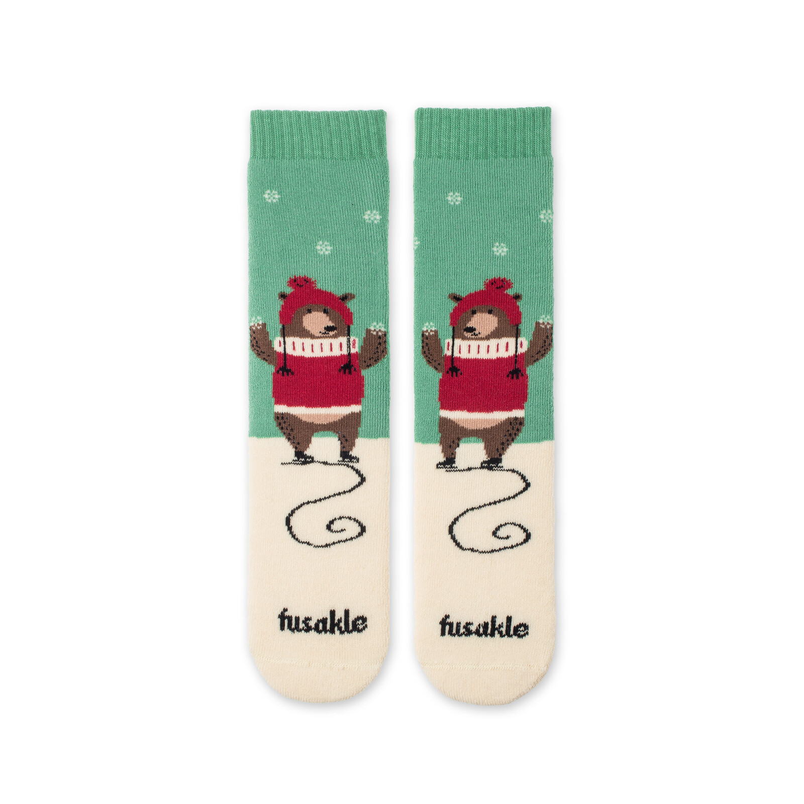 Dětské ponožky Froté Medvídek bruslař