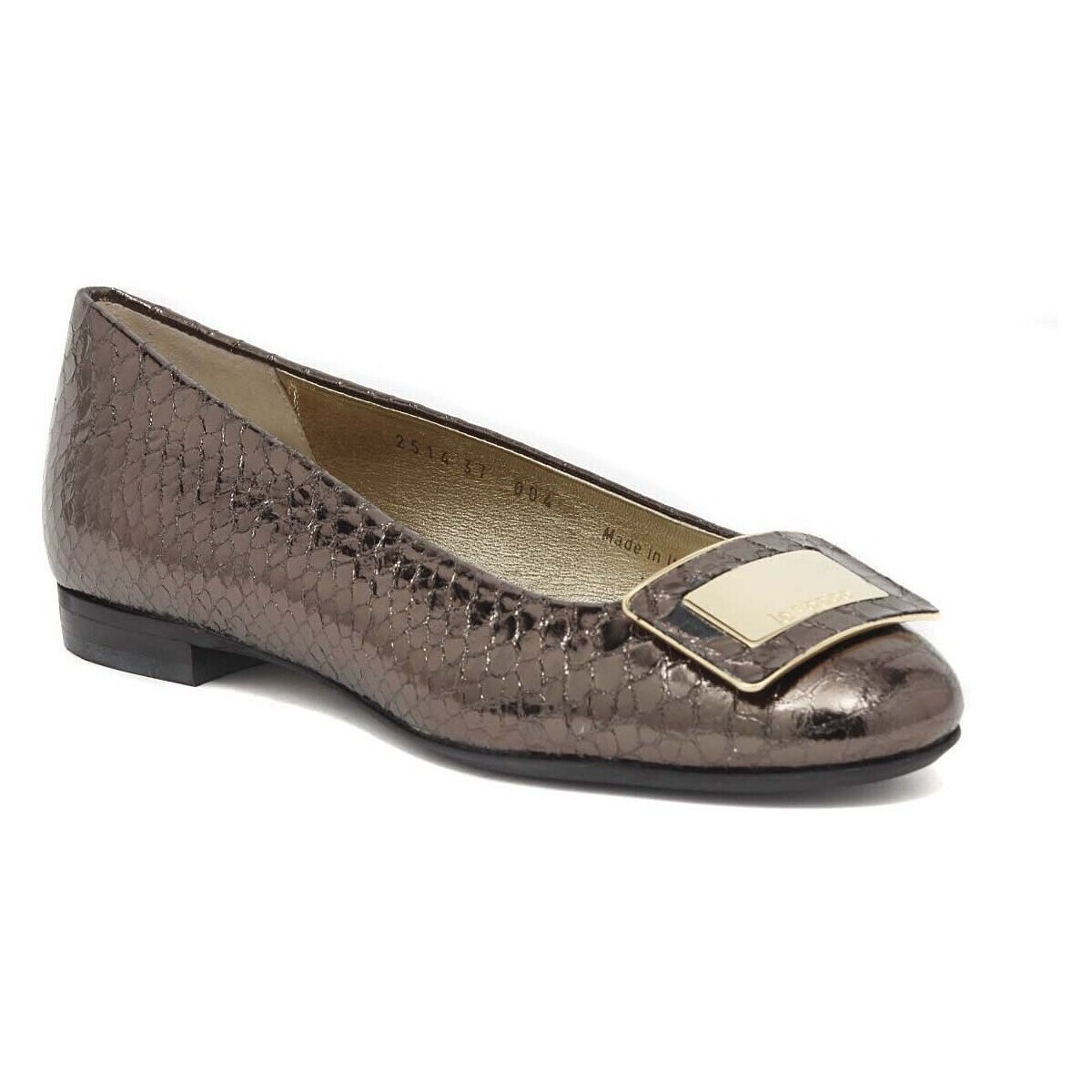 Le Babe  BALLERINE PITONATO ACCIAIO  ruznobarevne