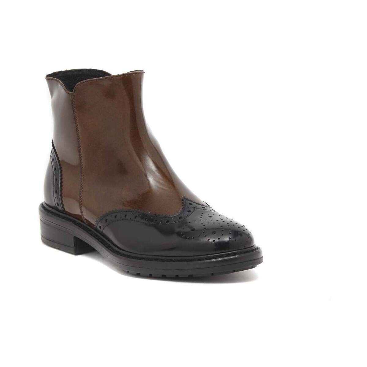 Antica Cuoieria  SOLDINI TRONCHETTO INGLESE NERO CUOIO  ruznobarevne