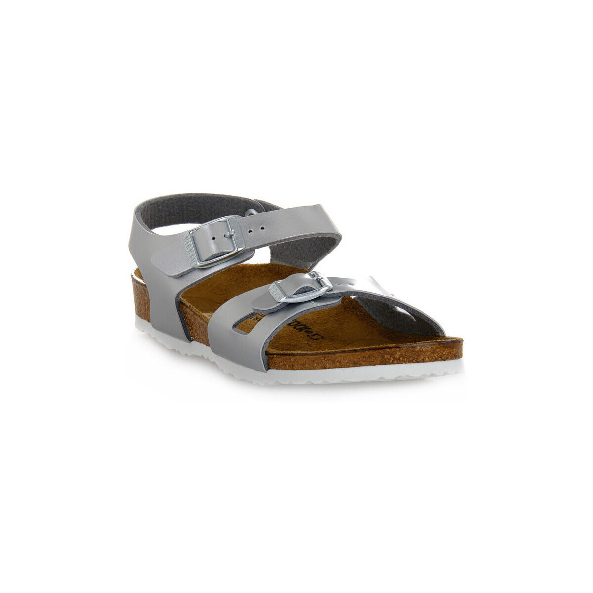 BIRKENSTOCK  RIO METALLIC SILVER CALZ S  Šedá