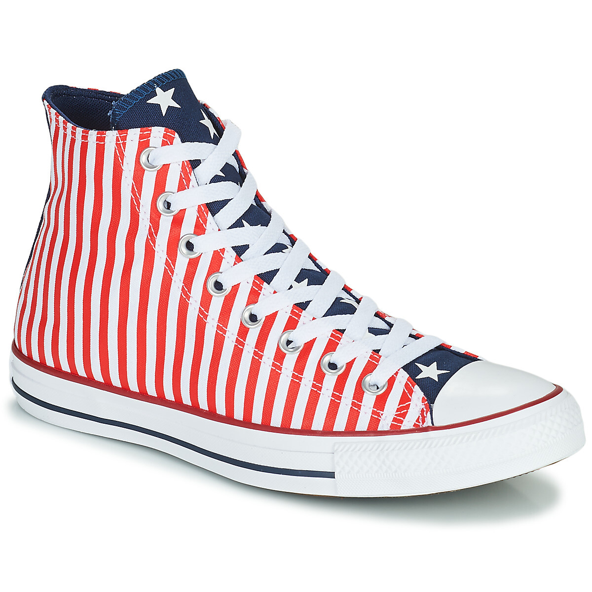 Converse  CHUCK TAYLOR ALL STAR STARS   STRIPES HI  Bílá