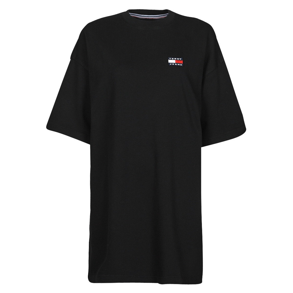 Tommy Jeans  TJW OVERSIZED BADGE TEE DRESS  Černá