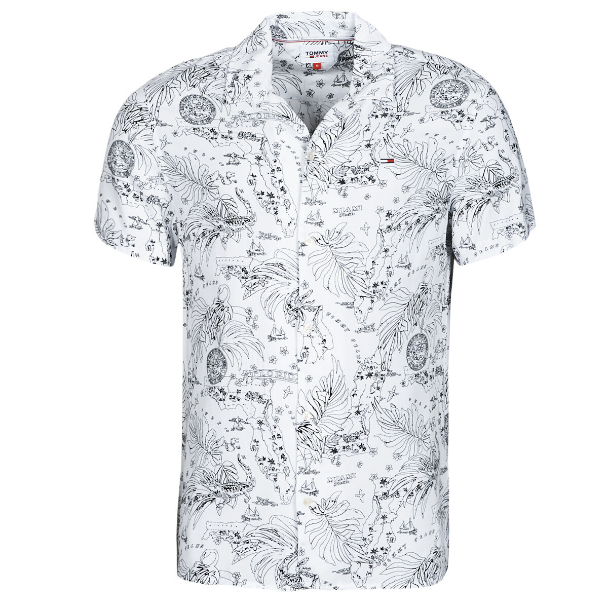 Tommy Jeans  TJM MIAMI PRINT CAMP SHIRT  ruznobarevne