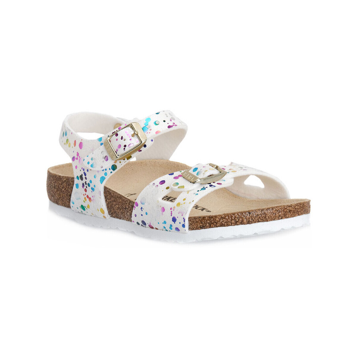 BIRKENSTOCK  RIO CONFETTI WHITE CAL S  Bílá