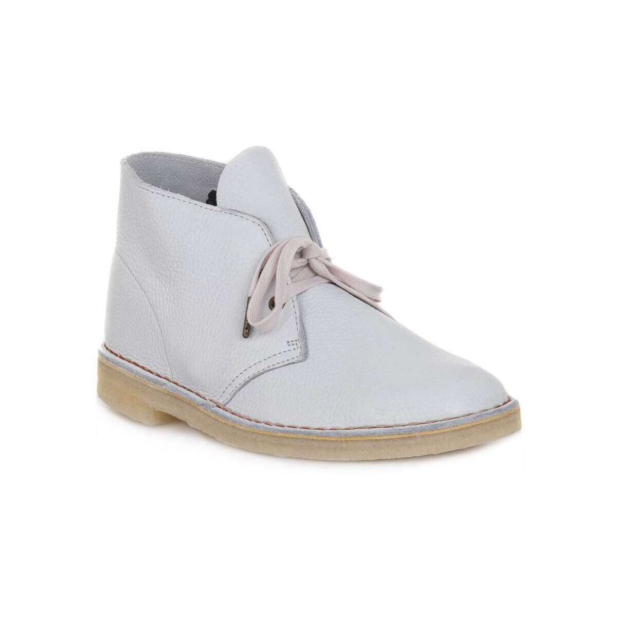 Clarks  DESERT BOOT M WHITE  Bílá