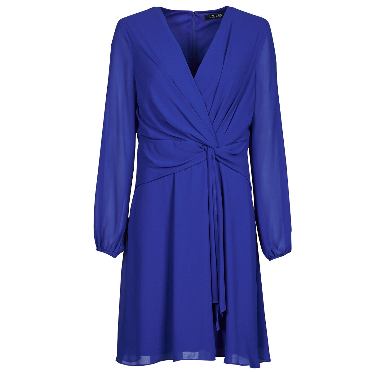Lauren Ralph Lauren  ROSSLYN-LONG SLEEVE-DAY DRESS  Modrá