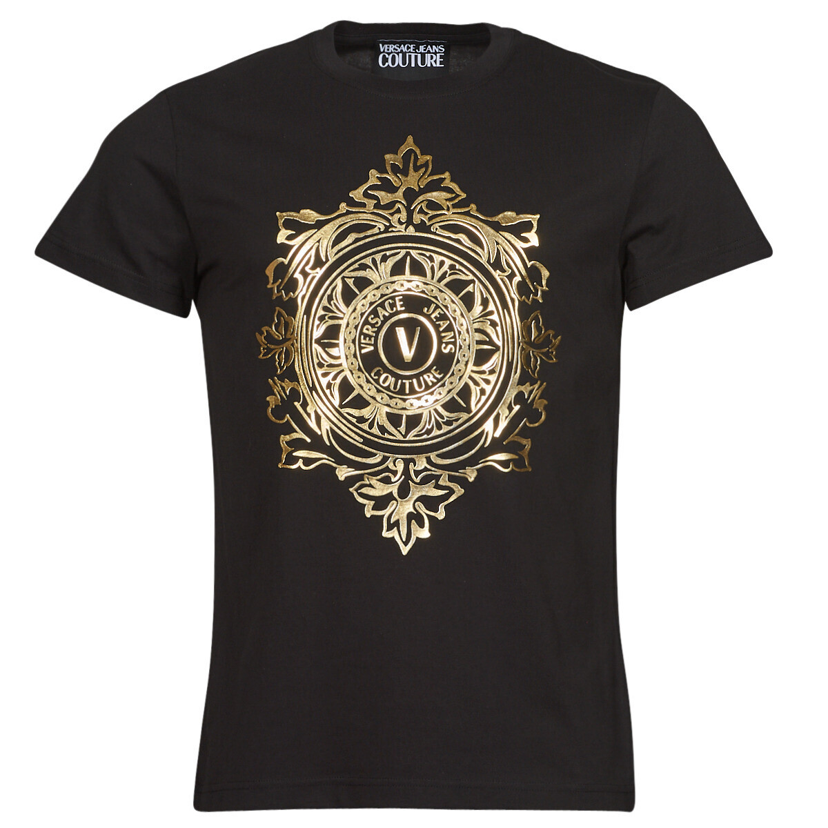 Versace Jeans Couture  VEMBLEM LEAF T-SHIRT  Černá