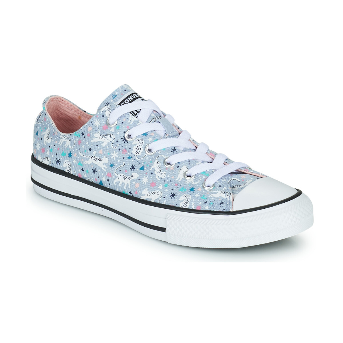 Converse  CHUCK TAYLOR ALL STAR SNOWY LEOPARD OX  Modrá