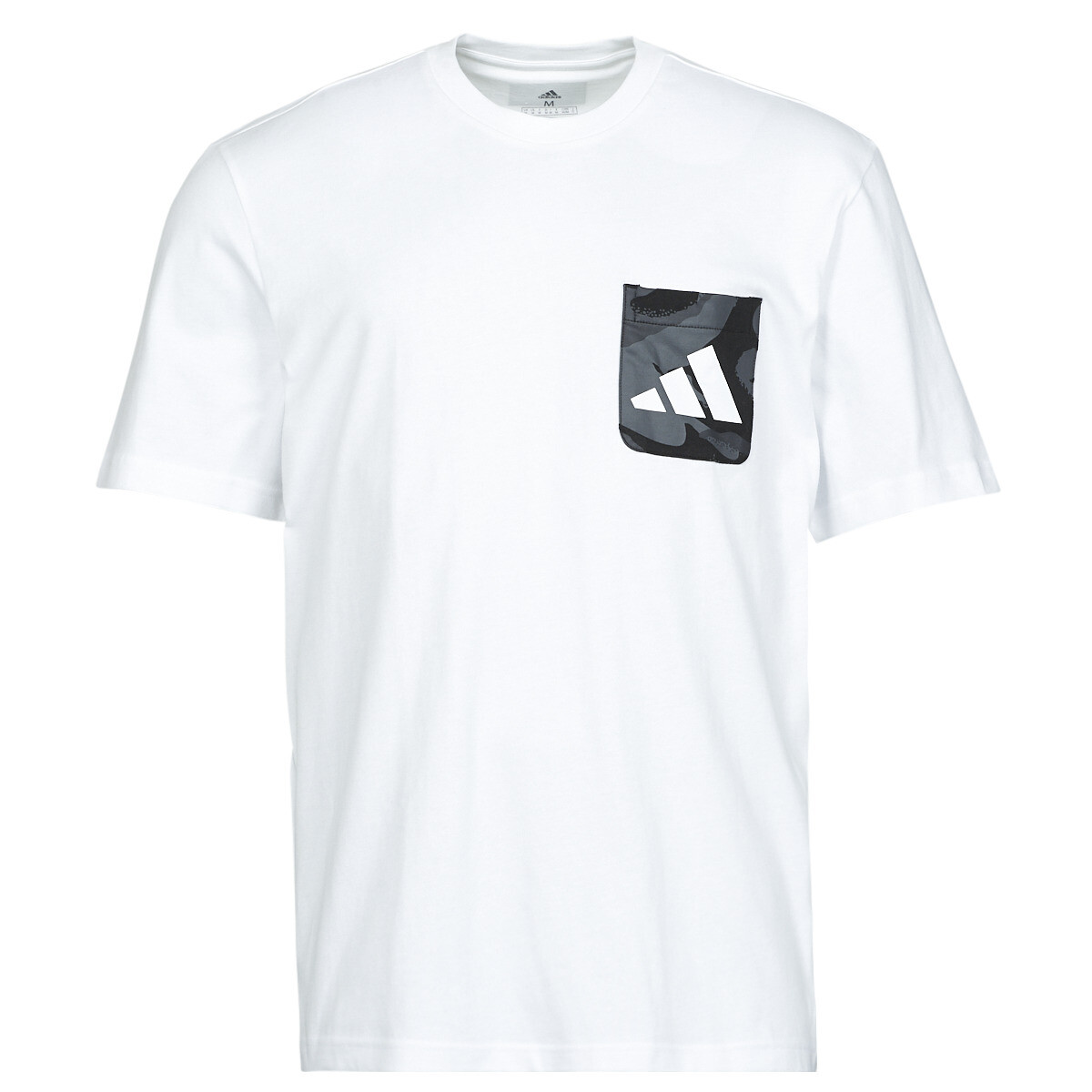 adidas  CAMO PKT TEE  Bílá