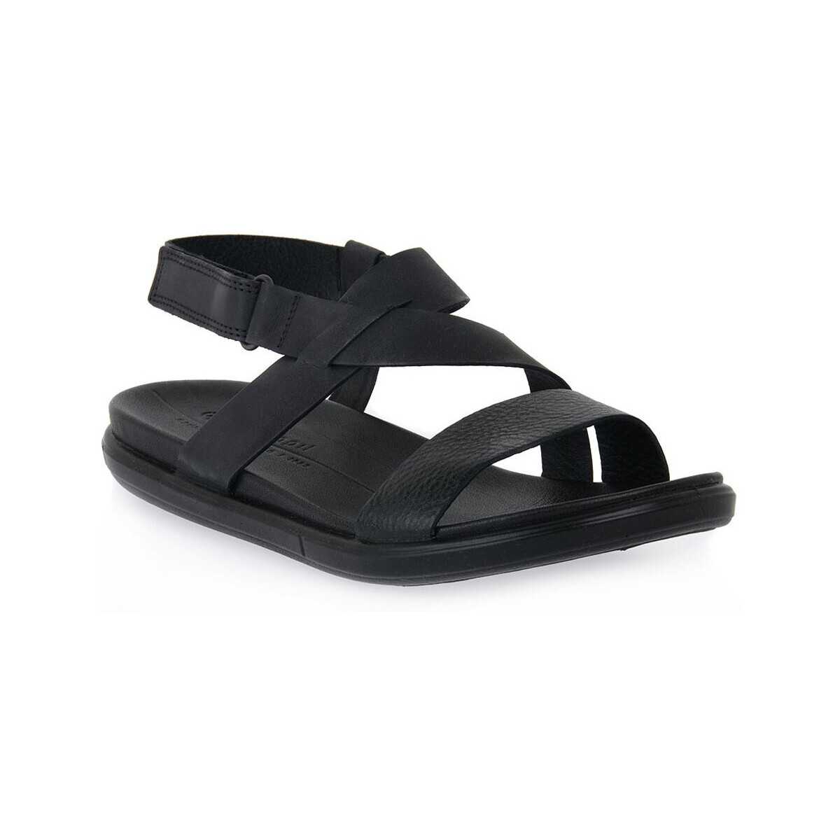 Ecco  NERO SIMPIL SANDAL FLAT  Černá