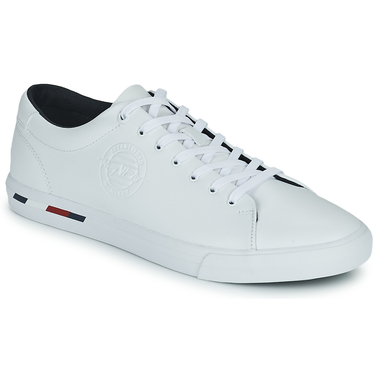 Tommy Hilfiger  Corporate Logo Leather Vulc  Bílá