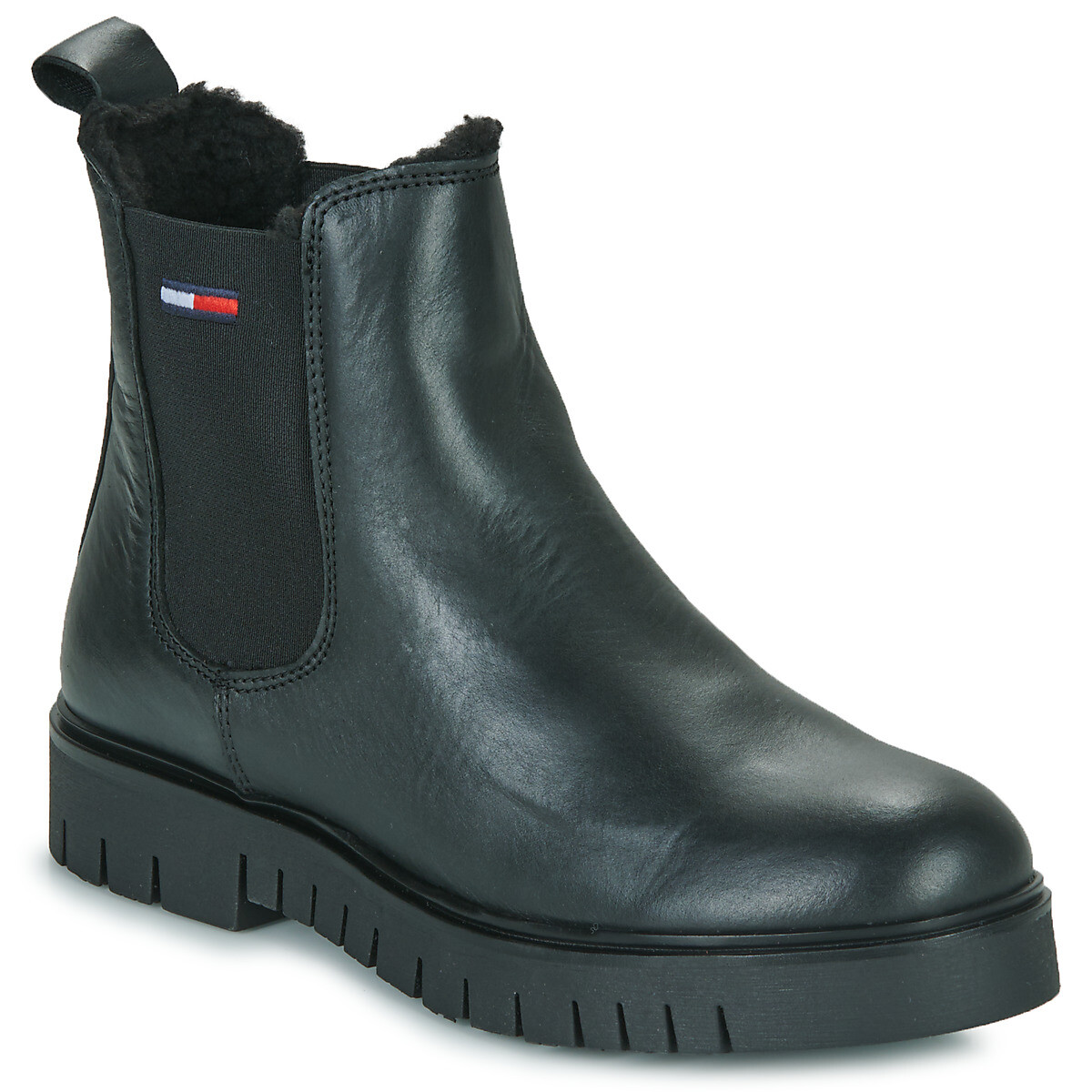 Tommy Jeans  Warmlined Chelsea Boot  Černá