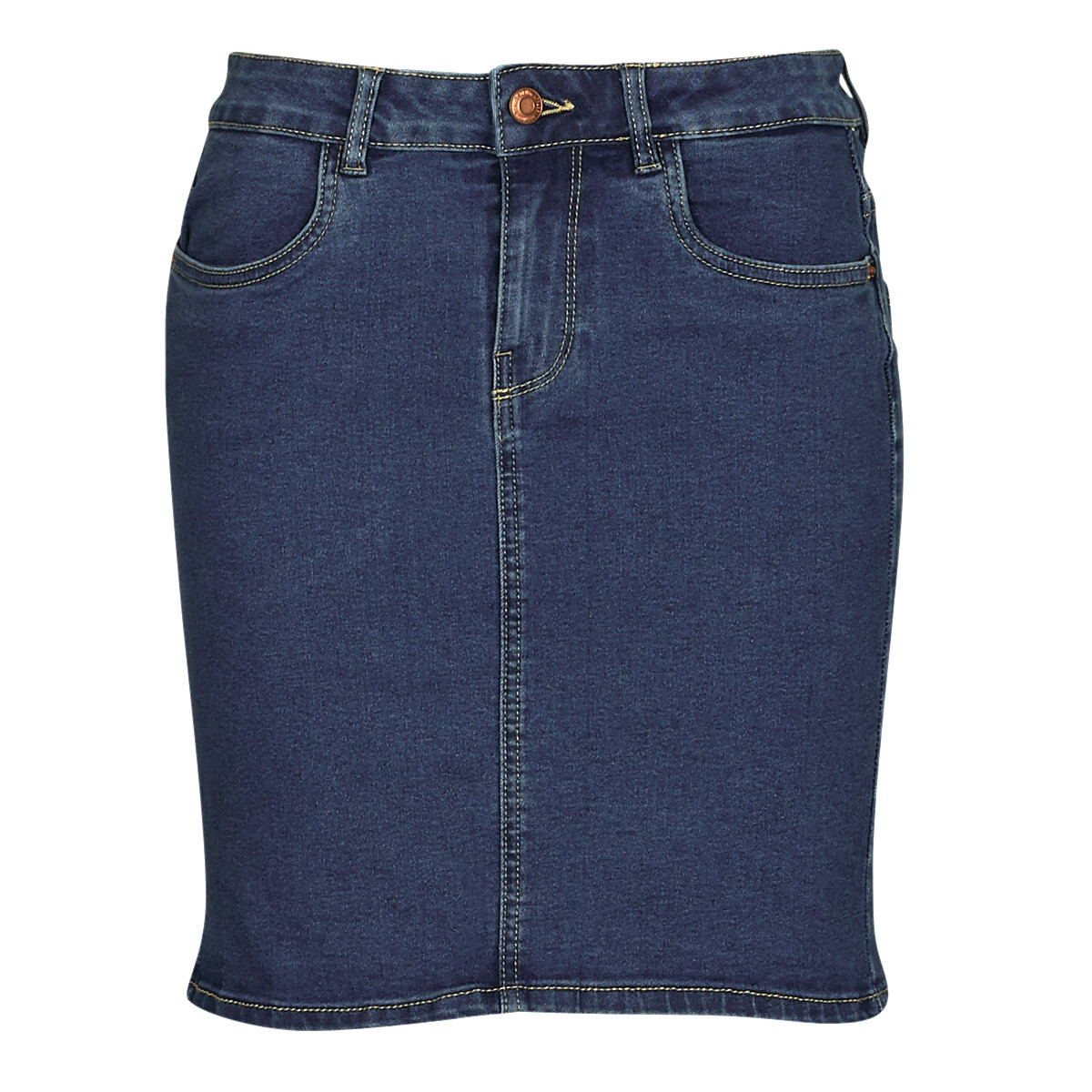 Vero Moda  VMLUNA HR DENIM SKIRT MIX GA  Modrá
