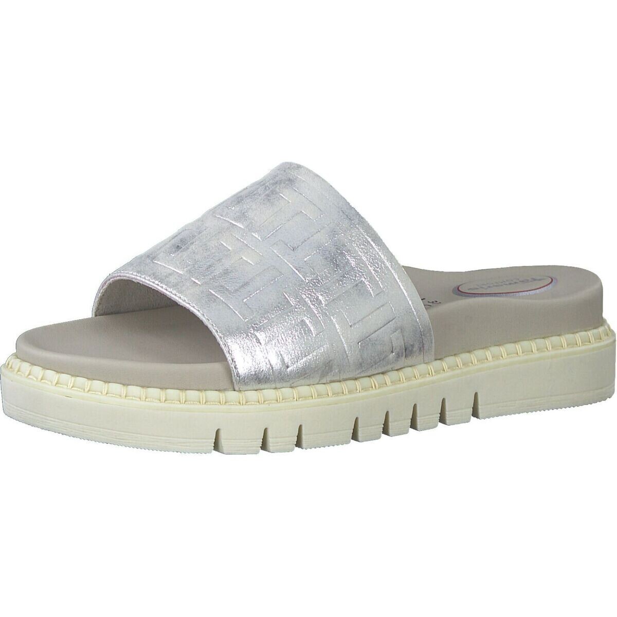 Tamaris  Pantoletten  Stříbrná