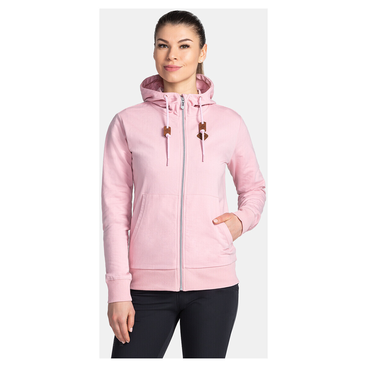Kilpi  Dámská bavlněná mikina  TARALI-W  Růžová