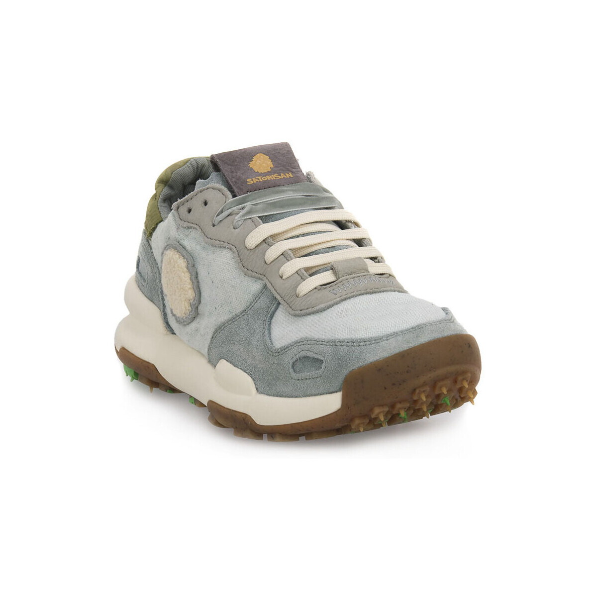 Satorisan  CHACRONA LINEN CAMO MILKY  Zelená