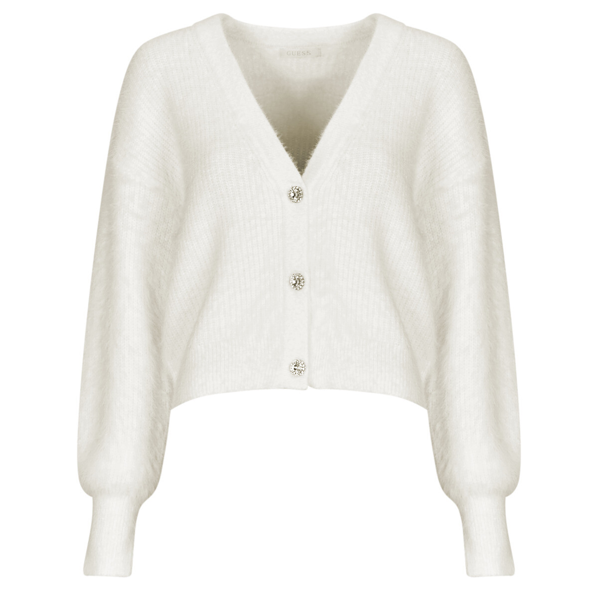Guess  KEYLA LS VN CARDI SWTR  Bílá