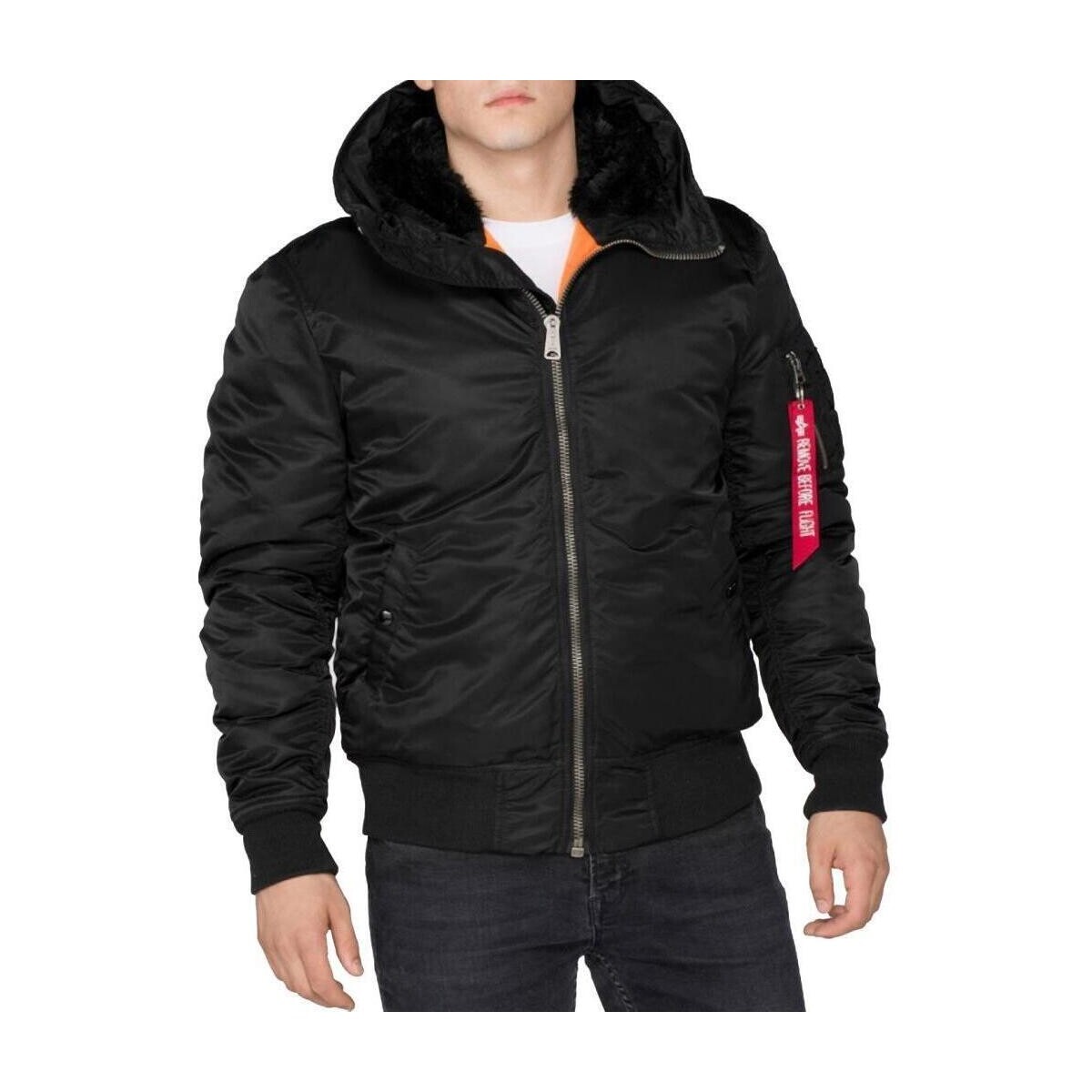 Alpha Industries  MA-1 HOODED  Černá
