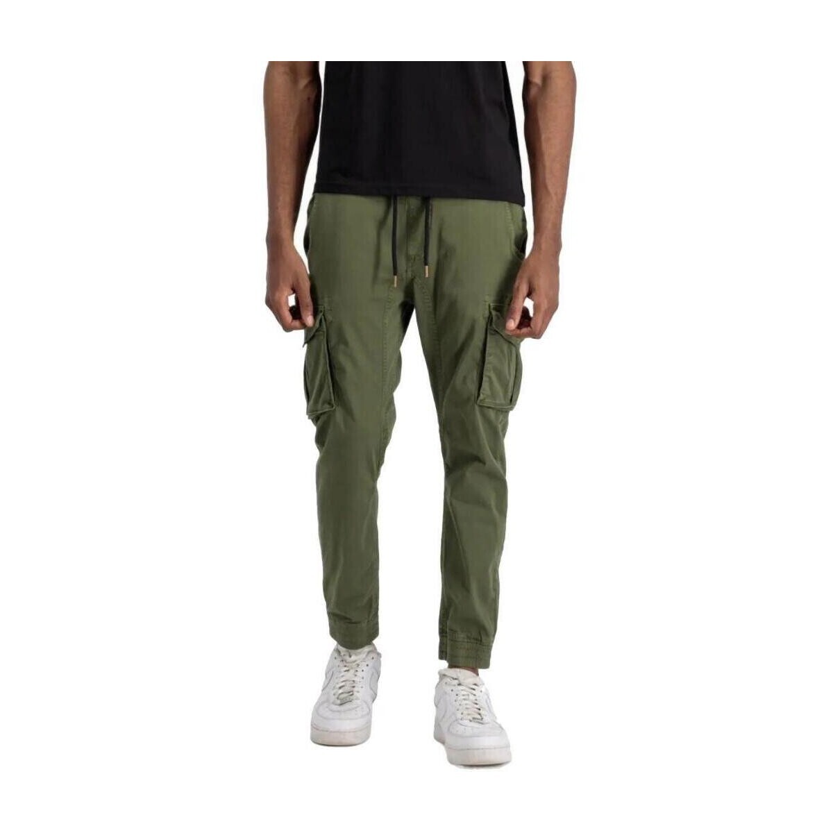 Alpha Industries  COTTON TWILL JOGGER  Zelená