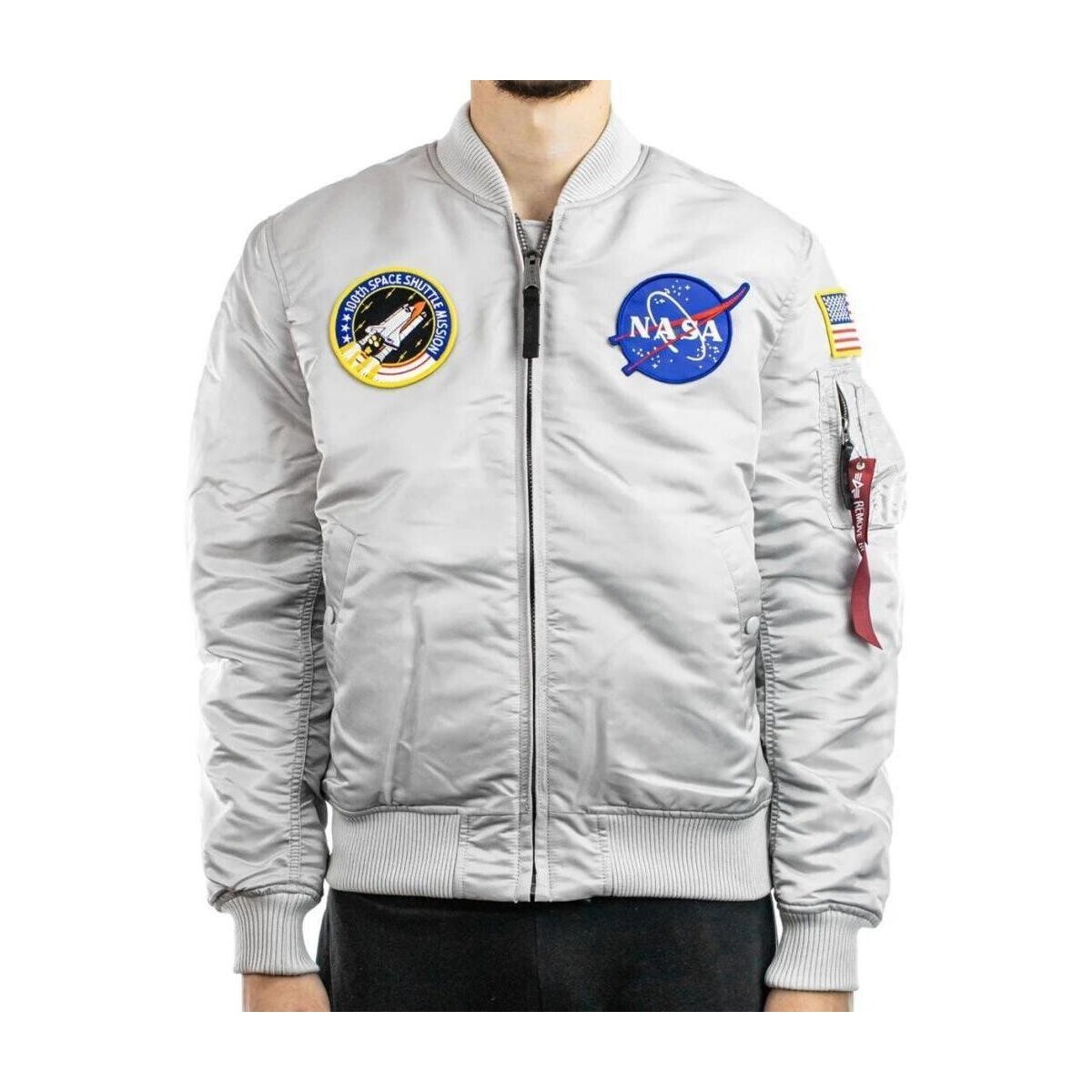 Alpha Industries  MA1 VF NASA  Šedá