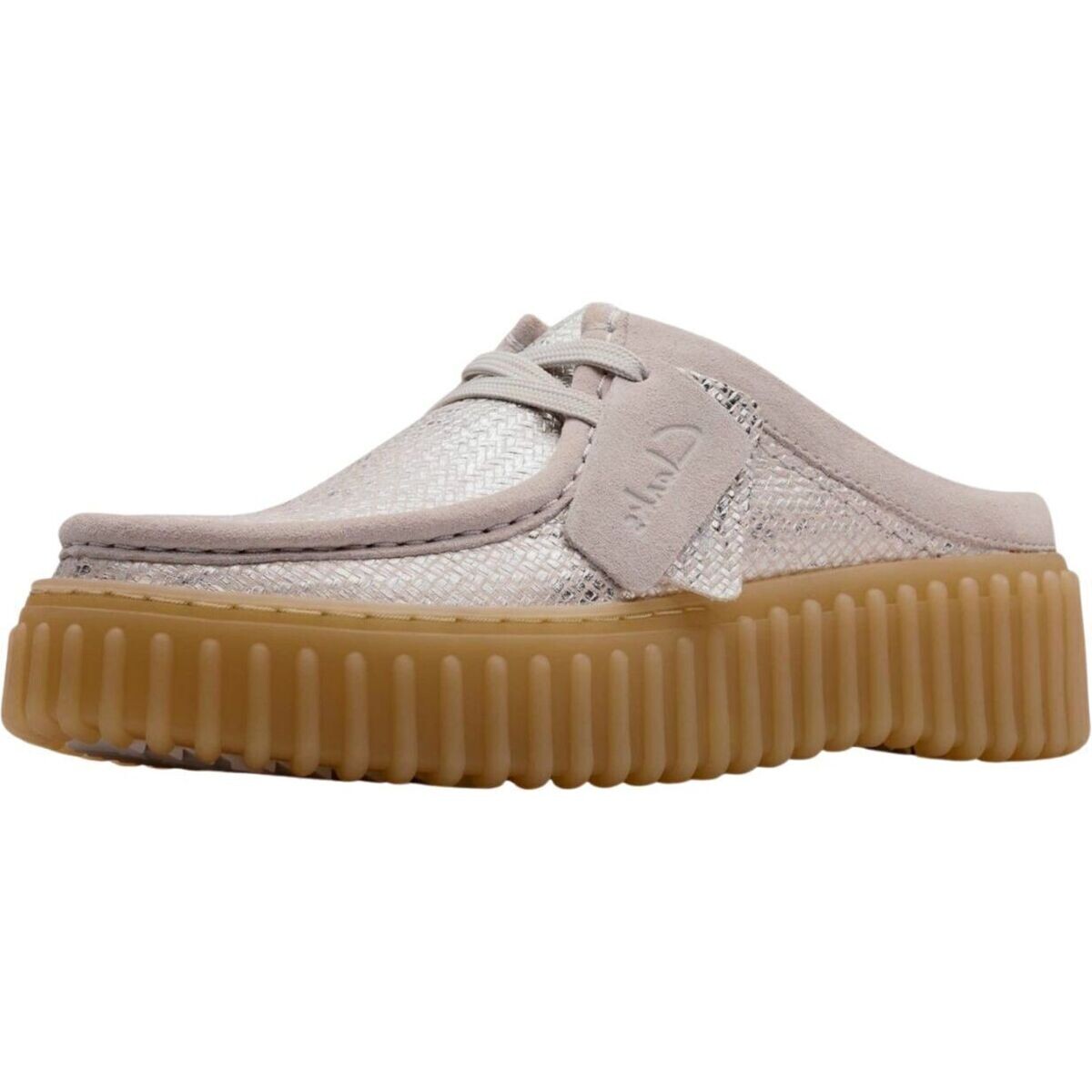 Clarks  Pantoletten  Stříbrná