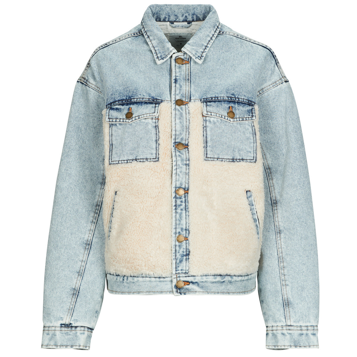 Rip Curl  CRUISIN SHERPA DENIM JACKET  Modrá