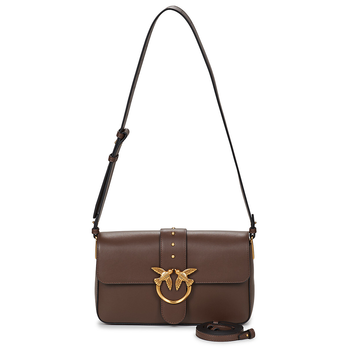 Pinko  LOVE ONE CLASSIC SLOUCHY FL VITELLO MORBIDO  Hnědá