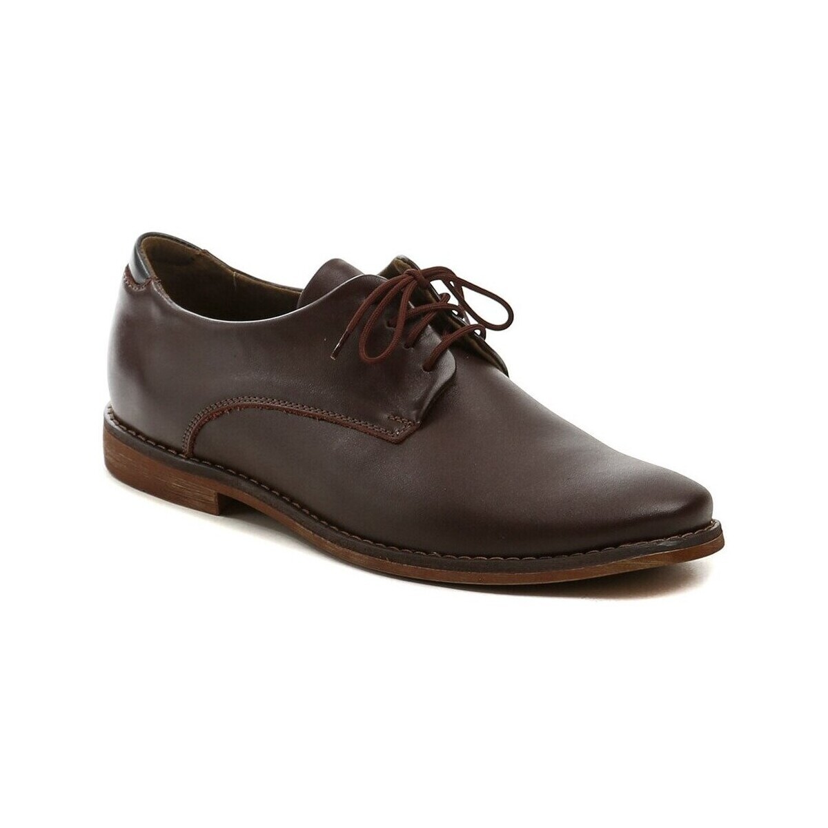 Koma  110305 tmavě hnědé pánské polobotky  Hnědá