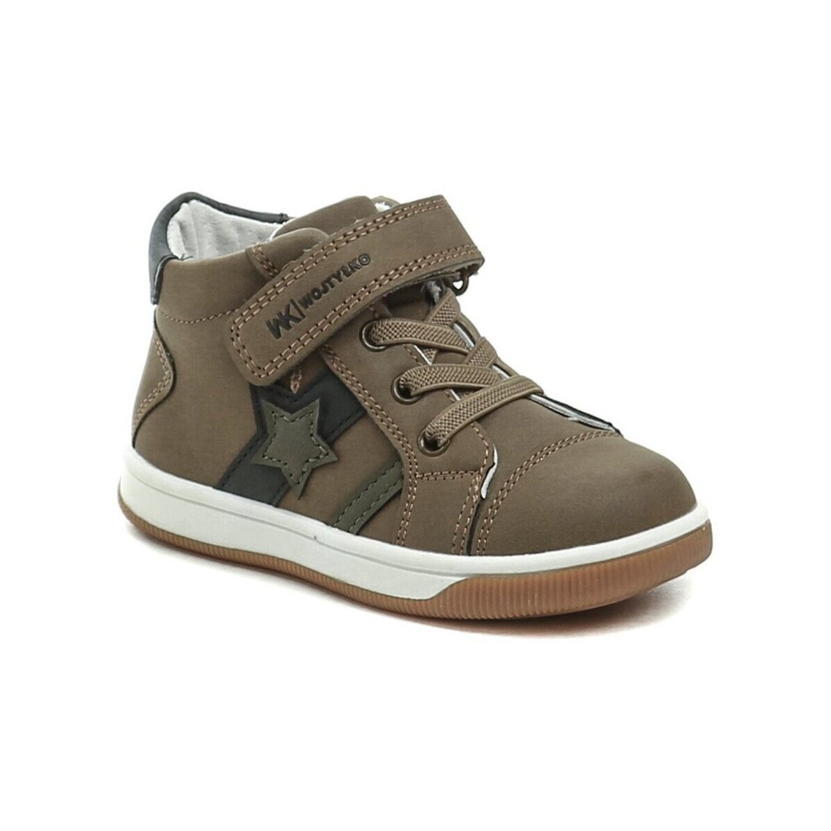 Wojtylko  1T26083 khaki chlapecké polobotky  Zelená