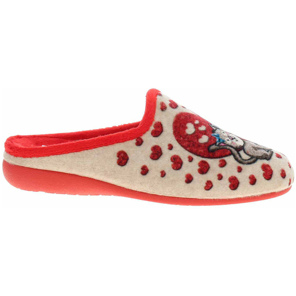 Medi Line  Dámské domácí pantofle  147-025 rojo  Červená
