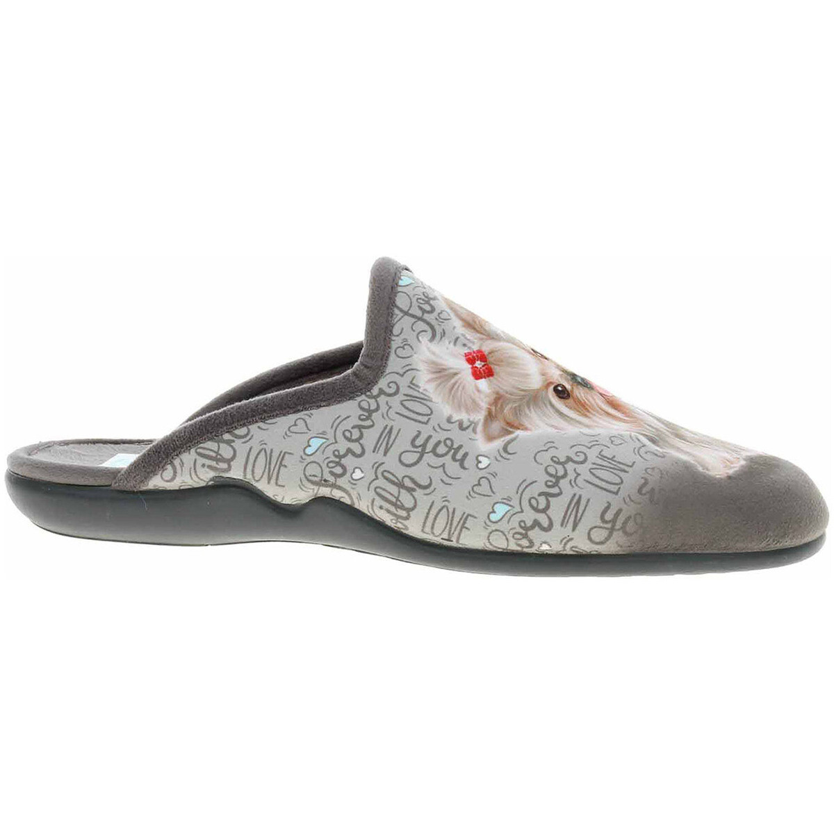 Medi Line  Dámské domácí pantofle  134-025 šedá  Šedá