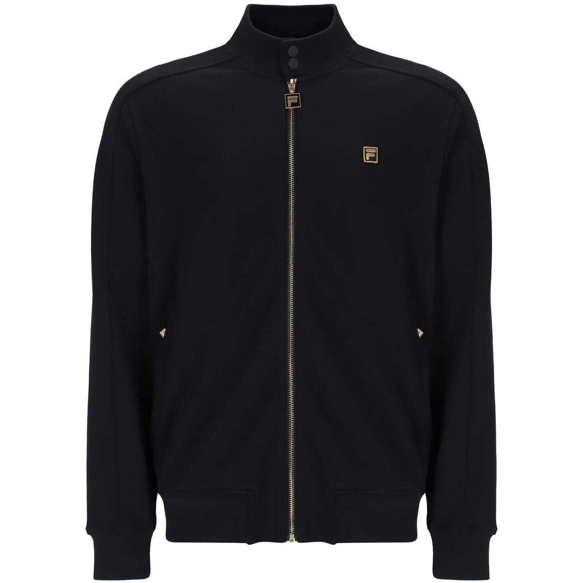 Fila  Davey Biker Neck Full Zip Track Top Jacket Black  Černá