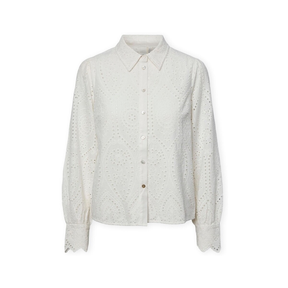 Y.a.s  YAS Noos Holi Shirt - Snow White  Bílá
